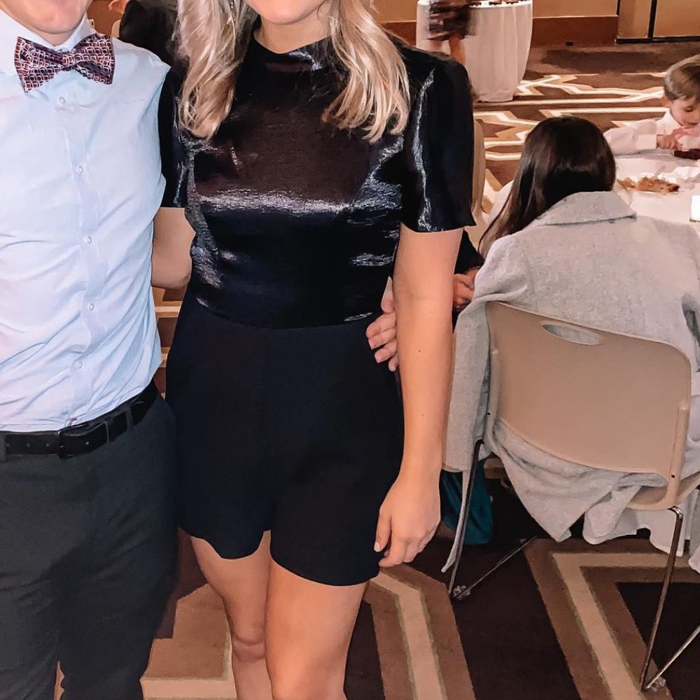 BCBG Black Romper